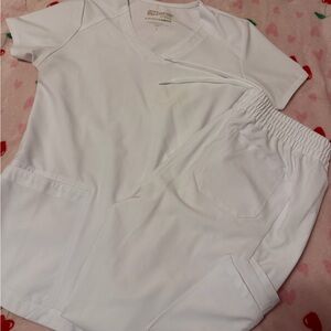 White Scrub Set